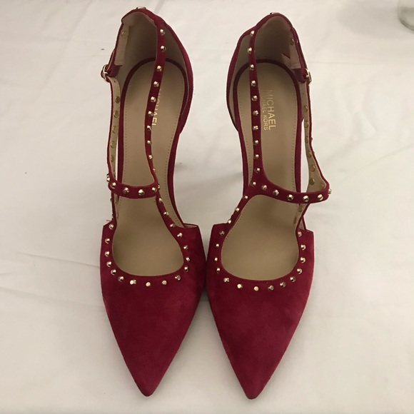 Michael Kors Shoes - Red suede Michael Kors Women’s shoes. Size 8.5